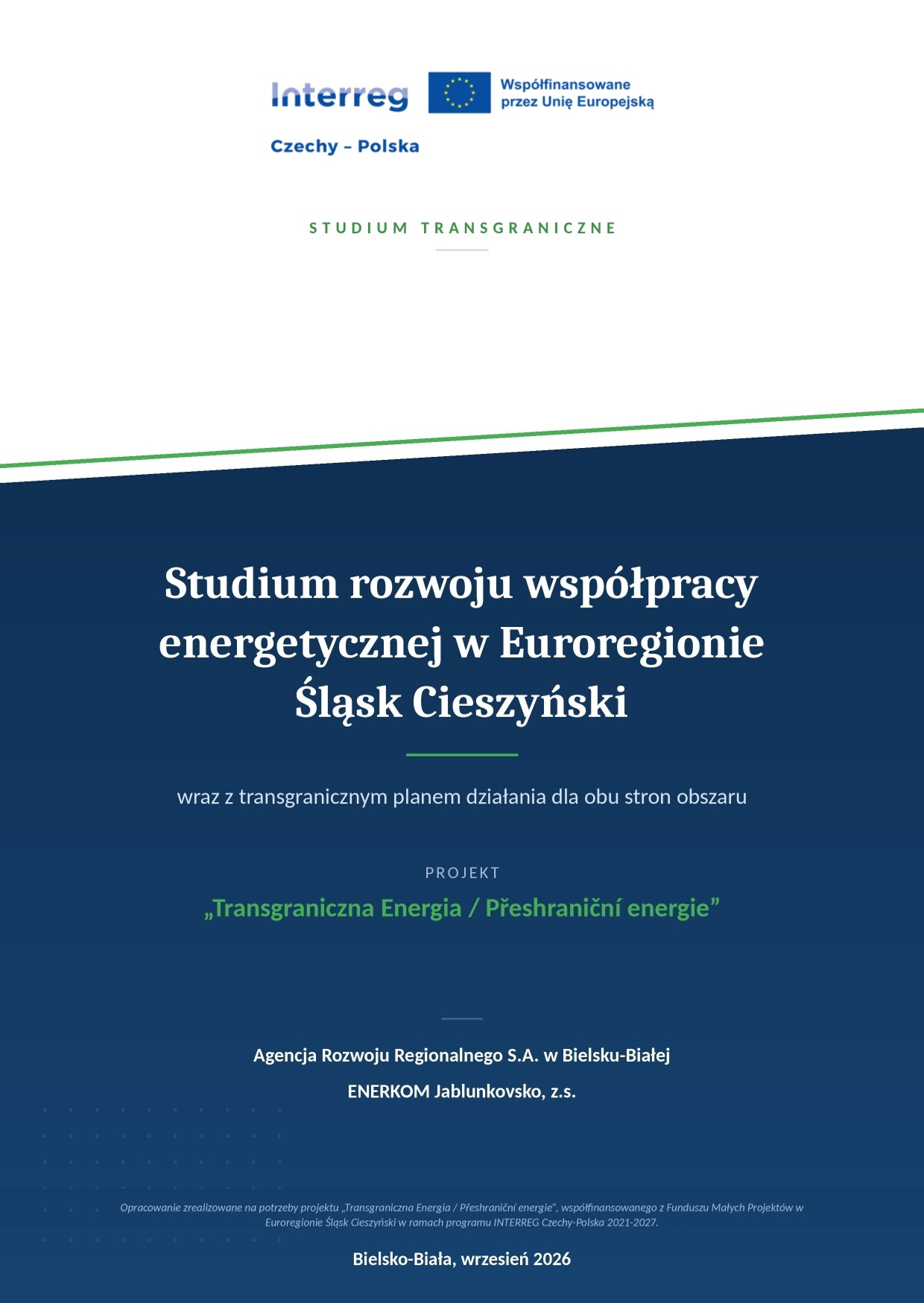 Pobierz dokument PDF – Studium rozwoju współpracy energetycznej w Euroregionie Śląsk Cieszyński